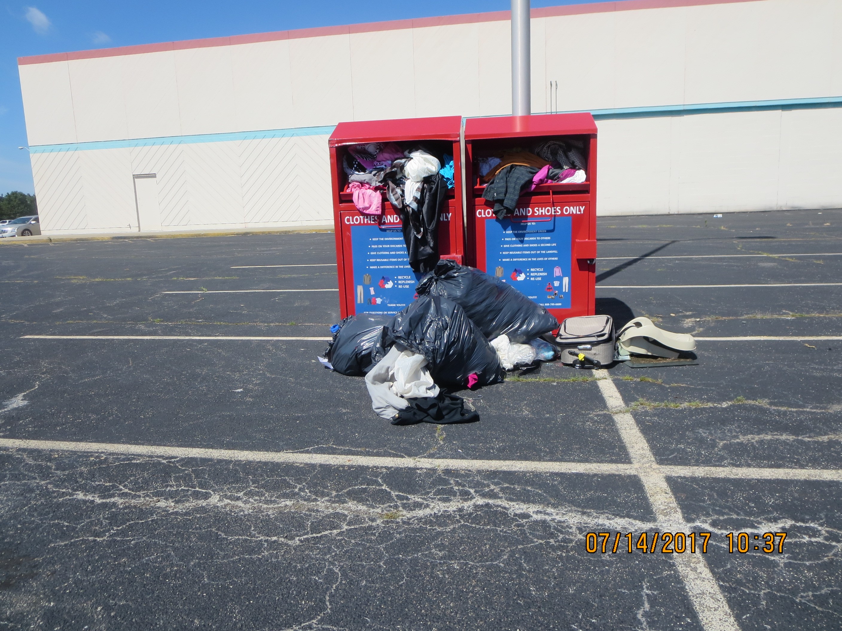 Clothing Bins Other location being addressed Pic2 NSD 20170719