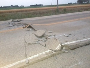 Pavement Blow-Up on Olympian Drive