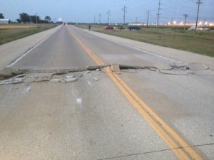 Pavement Blow-Up on Olympian Drive