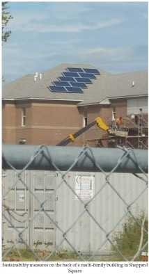 Solar panels on roof on home