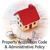 Image button for Property Acquisition Code and Administrative Policy