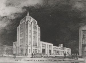 Sketch of second City Building