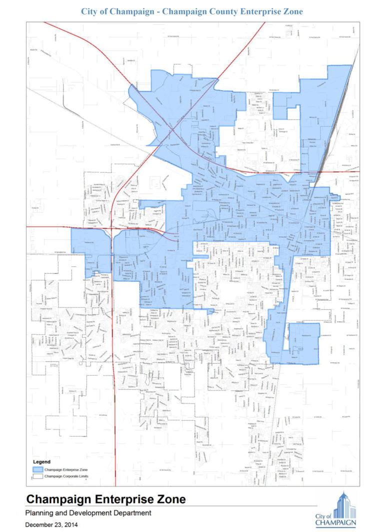 Tax Incentives Available to Champaign Residents Living in Enterprise Zone City of Champaign
