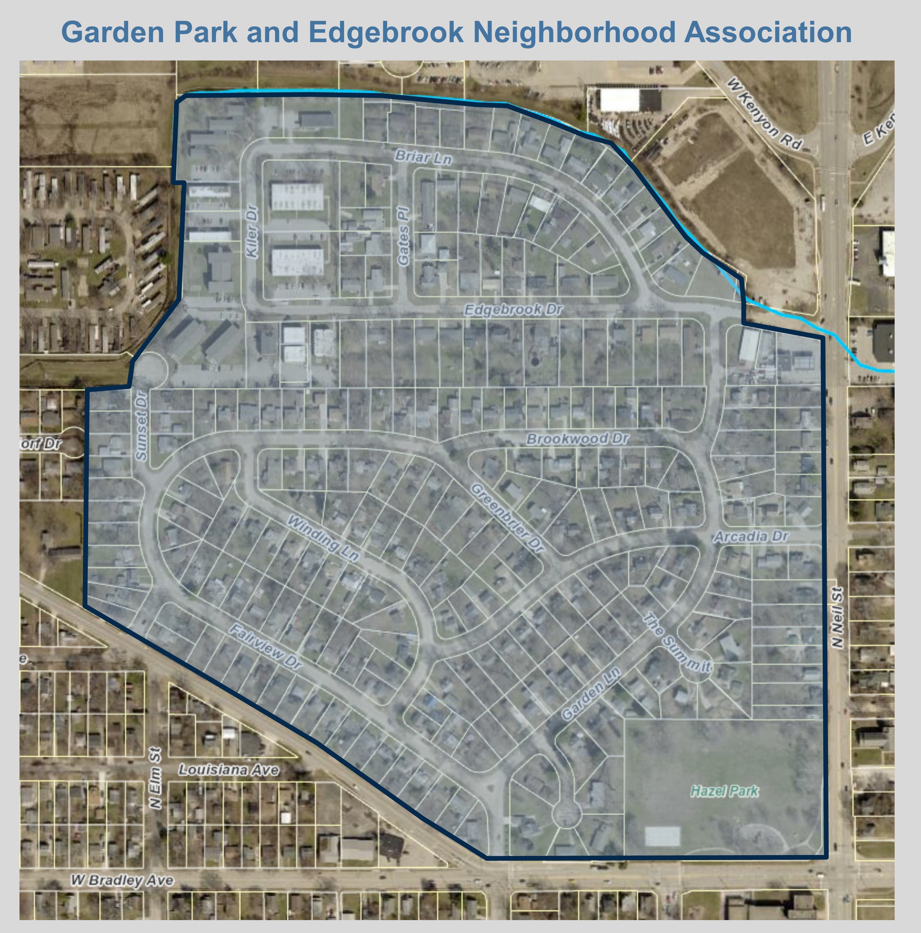 Garden Park and Edgebrook Neighborhood Map