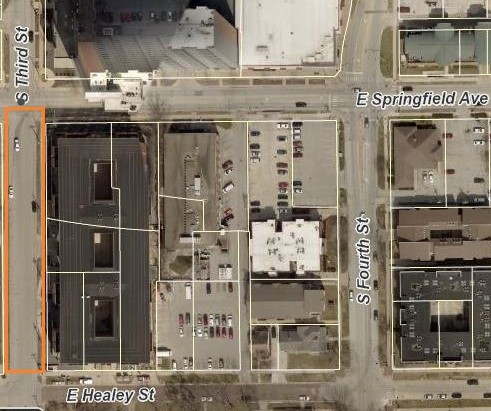 Map - Third between Springfield and Healey