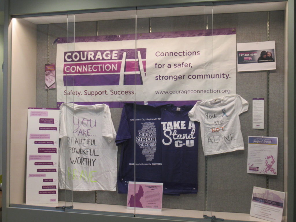 Educational Display For Domestic Violence Awareness Month City Of Champaign 6611