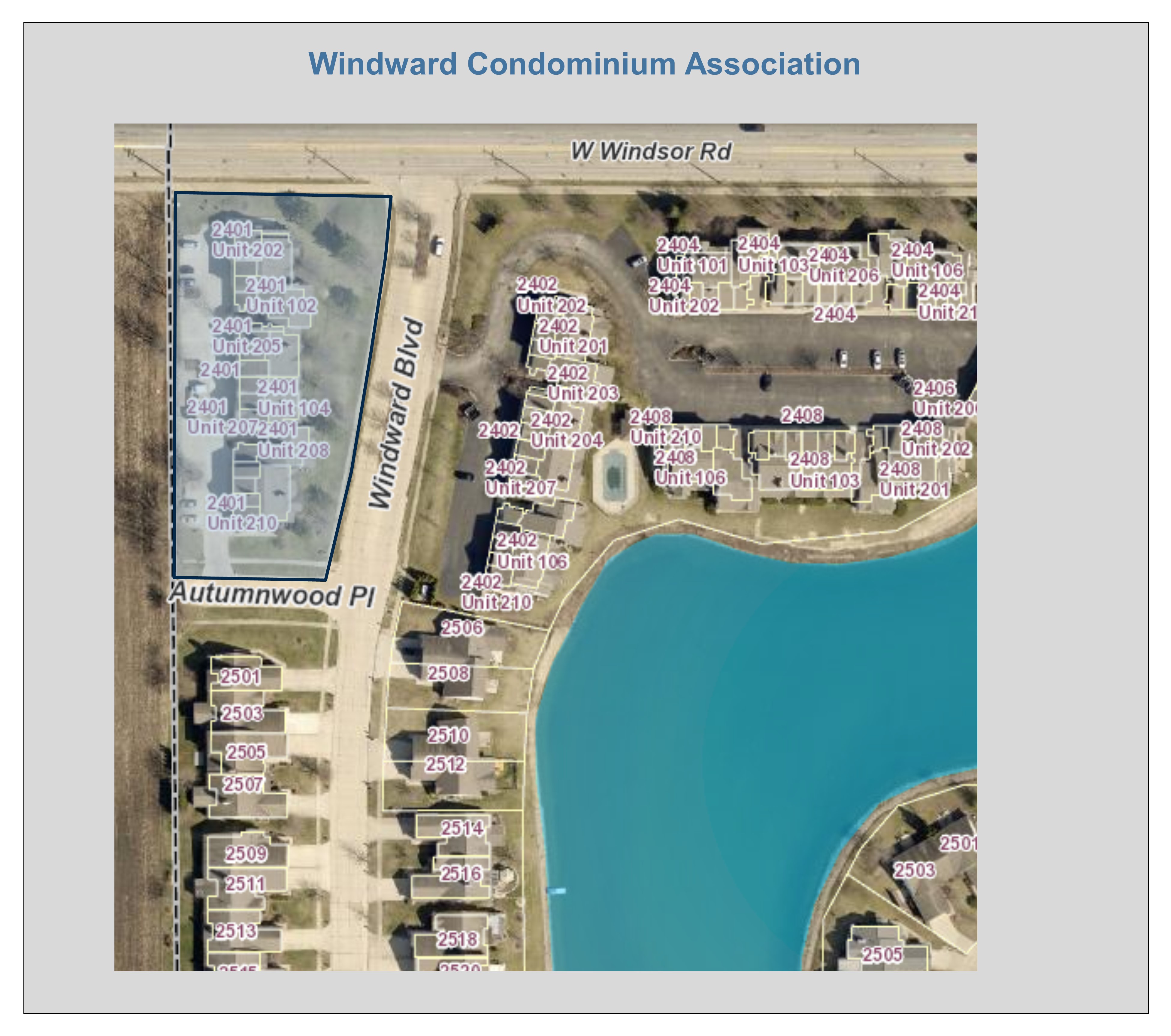 Windward Condominium Association Map