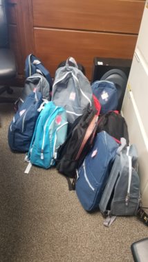 Prepared backpacks