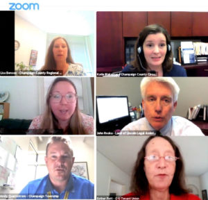 Snapshot of Zoom participants in the meeting