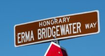 Honorary Street Sign for Erma Bridgewater Way
