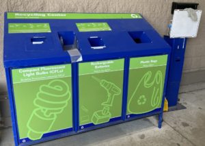 Lowe's recycling bin