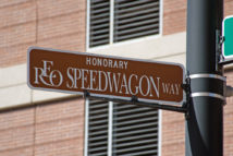 Honorary Street Sign for REO Speedwagon Way