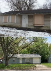 Before and After pics of 2613 W Kirby