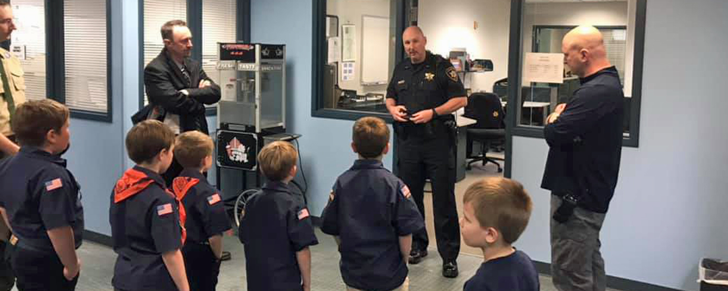 Boy Scouts Get Tour of Champaign Police Dept.