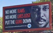 Anti-gun violence billboard