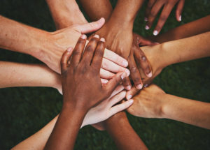 Diverse Hands in a circle