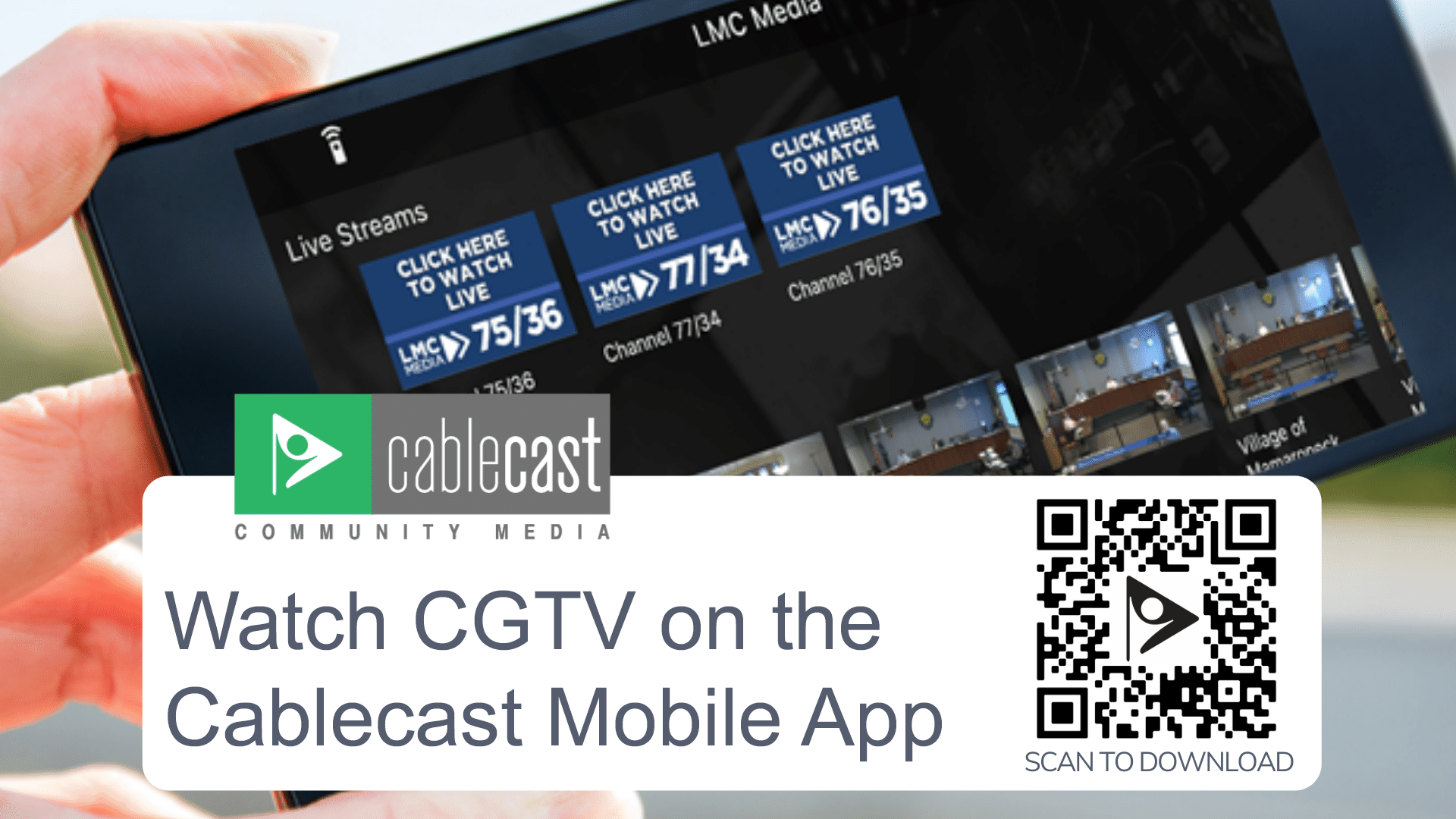 Watch CGTV on the Cablecast Mobile App City of Champaign