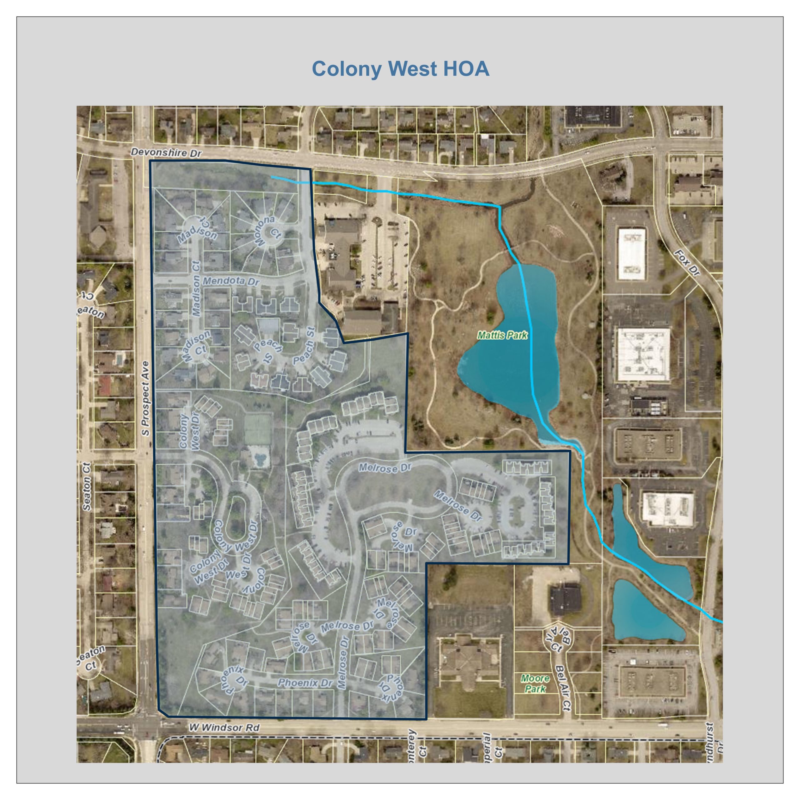 Colony West HOA Group Boundaries