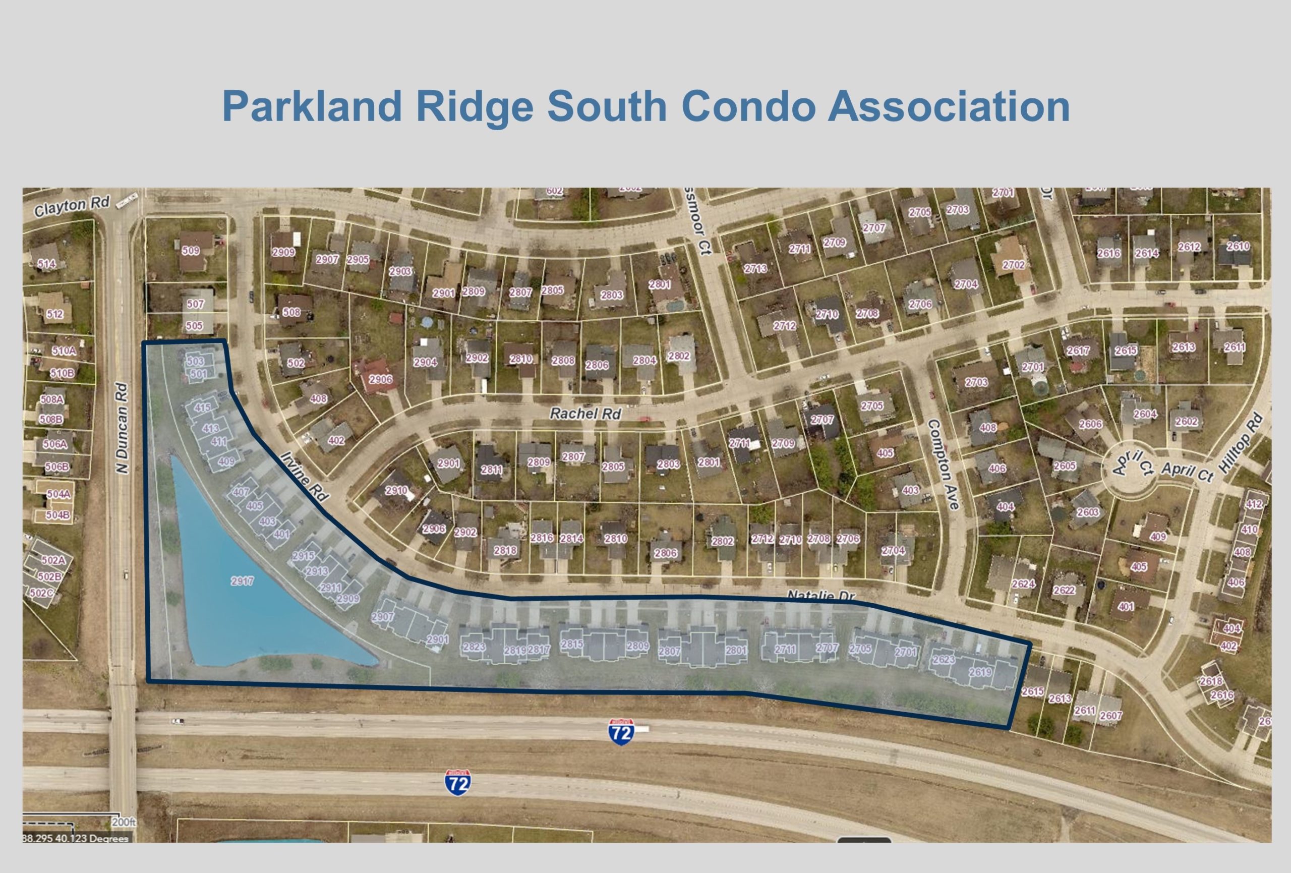 Parkland Ridge South Condo Association Group Boundaries