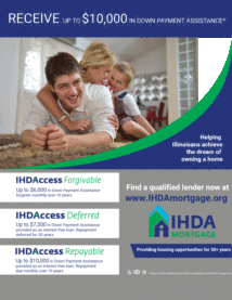 Flyer of down payment assistance program