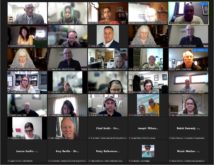 Picture of participants on the Zoom Meeting