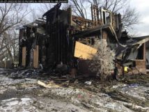 picture of fire damaged property