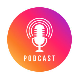 Podcast graphic with microphone