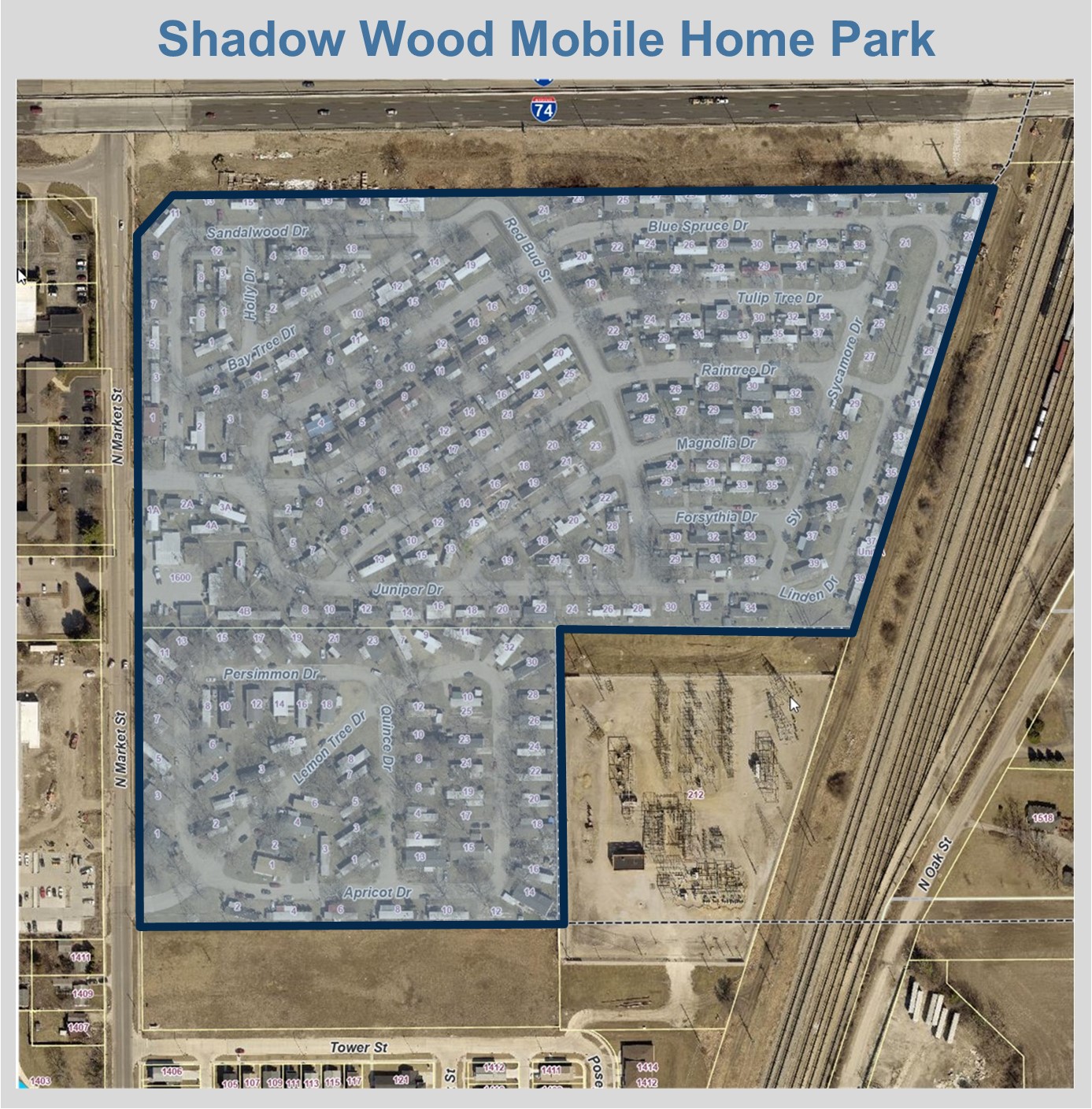 Shadow Wood Neighborhood Group Boundaries