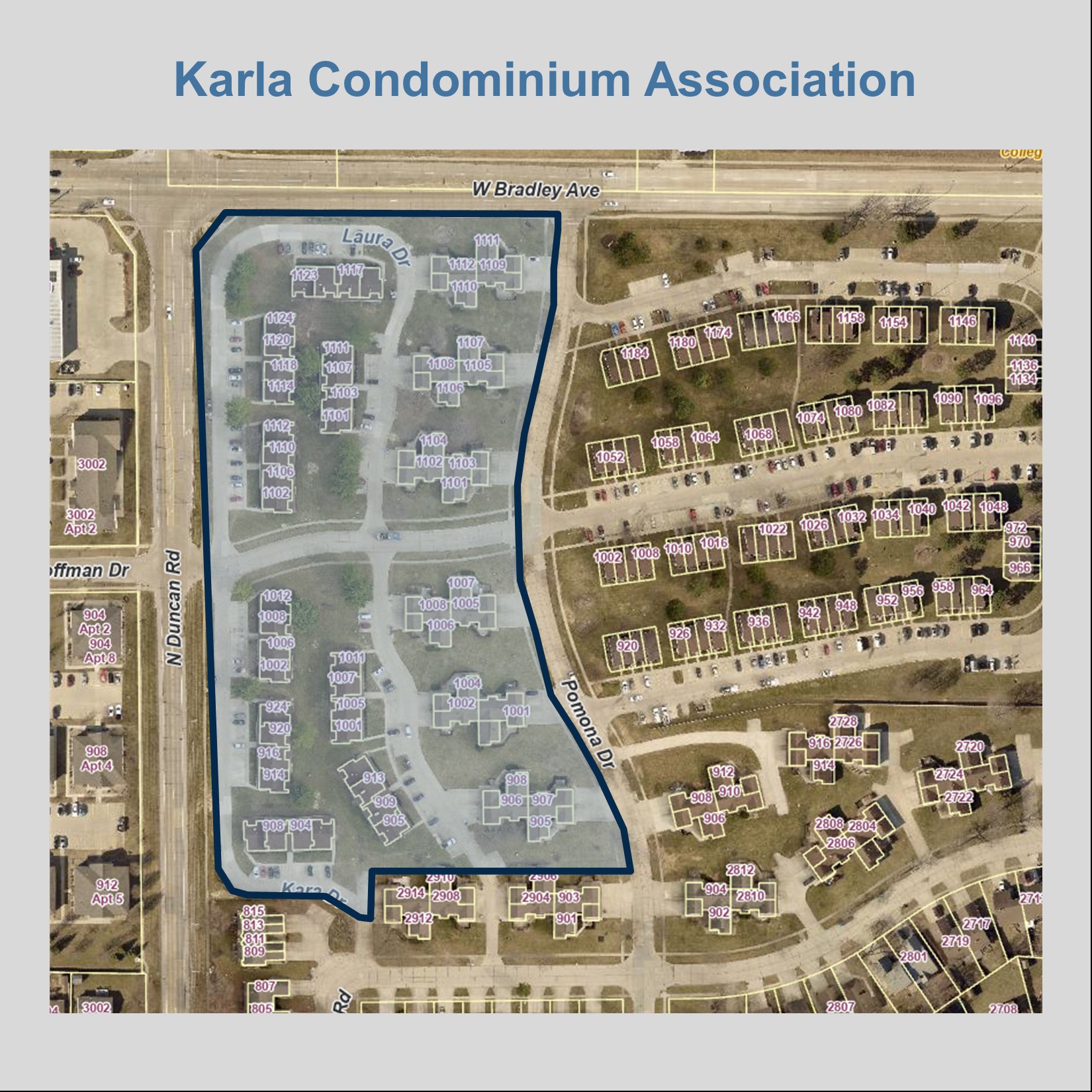 Karla Condominium Association Group Boundaries