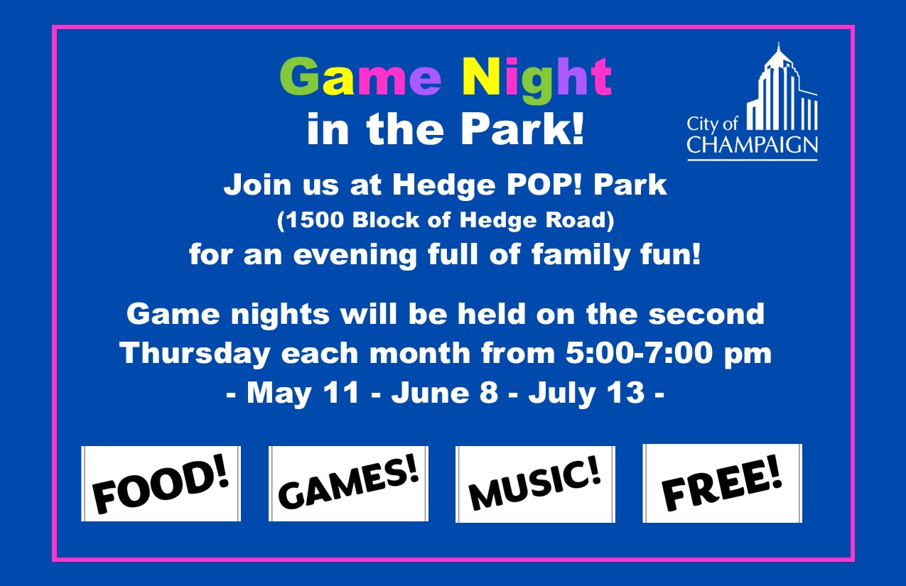 Game Night at Hedge POP! Park Postcard
