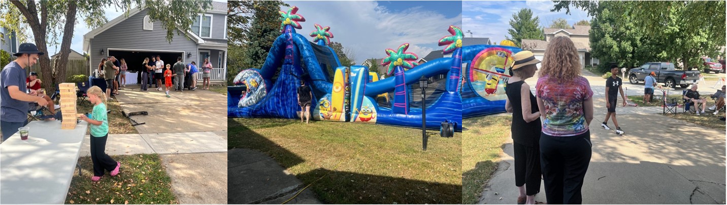 City Staff and residents participate in the Copper Ridge HOA Block Party