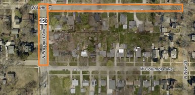 Map_Vine between Prospect and New