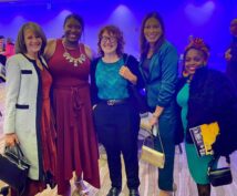City Elected Officials pose with a member of City Staff and other attendees at the gala.