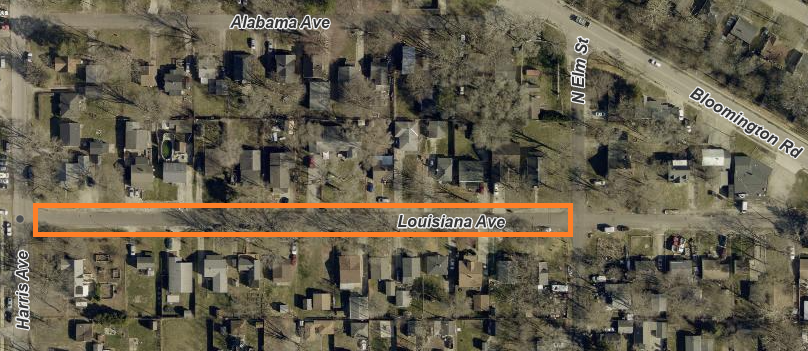 Map_Louisiana between Harris and Elm