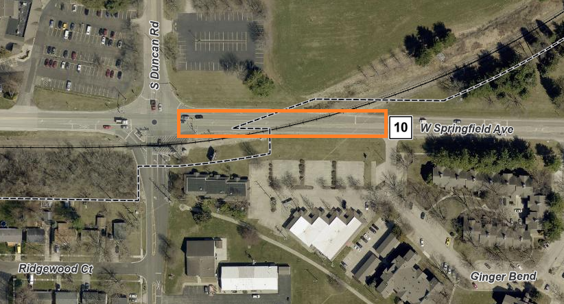 Map_Springfield between Duncan and Ginger Bend