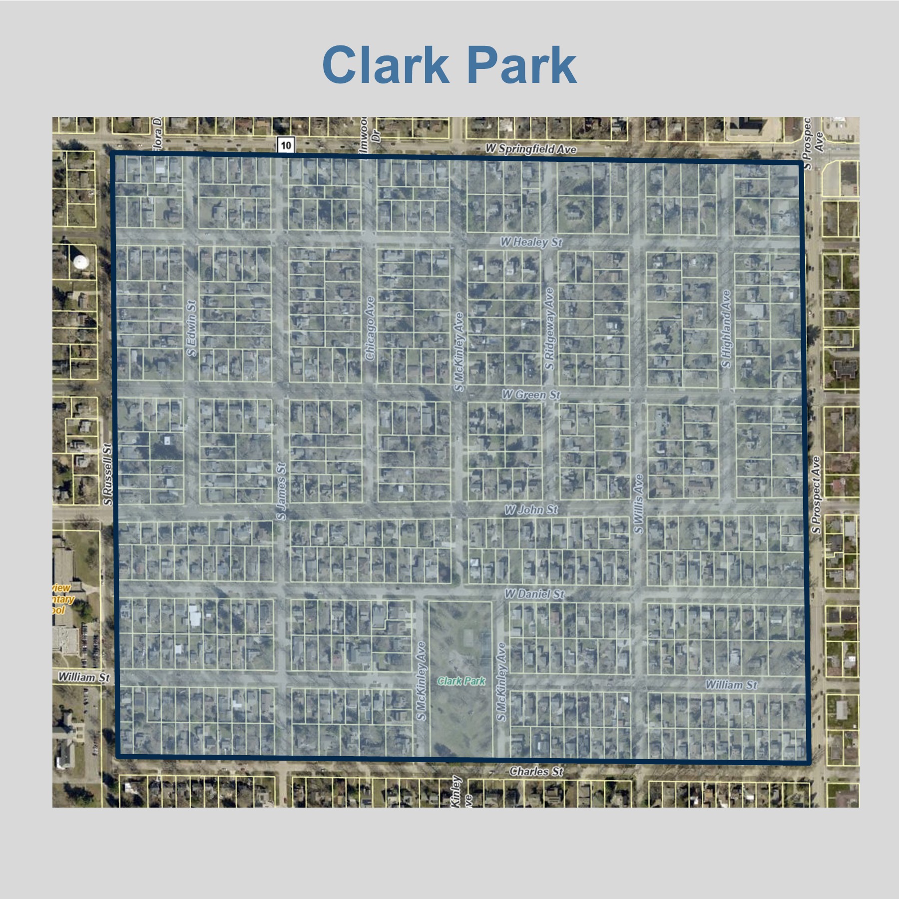 Image of Clark Park Neighborhood Group Boundaries