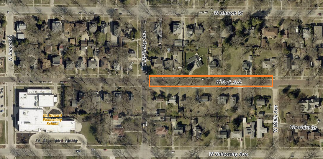 Map_Park between McKinley and Willis