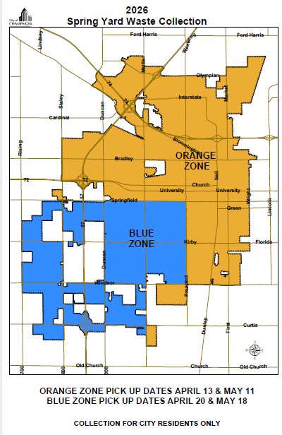 2026 Spring Yard Waste Map