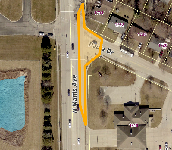 Map_Paula Drive at Mattis Avenue