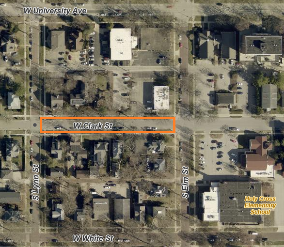 Map_Clark Street between Lynn and Elm